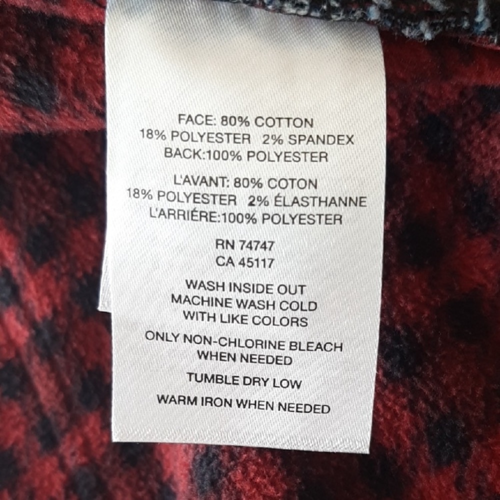 Natural Reflections Fleece Lined Jeans Relaxed Straight Leg Dark Wash Sz 16 New - Picture 11 of 11